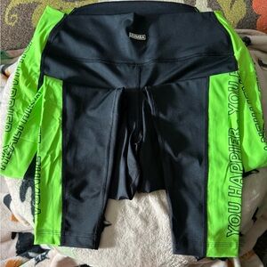 Zumba Fitness Black and Neon Green Leggings